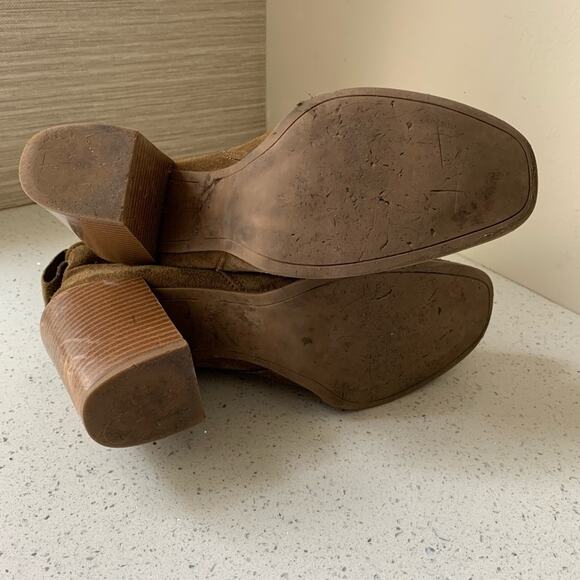 Zara Suede Ankle Boot 10 US - Picture 8 of 9